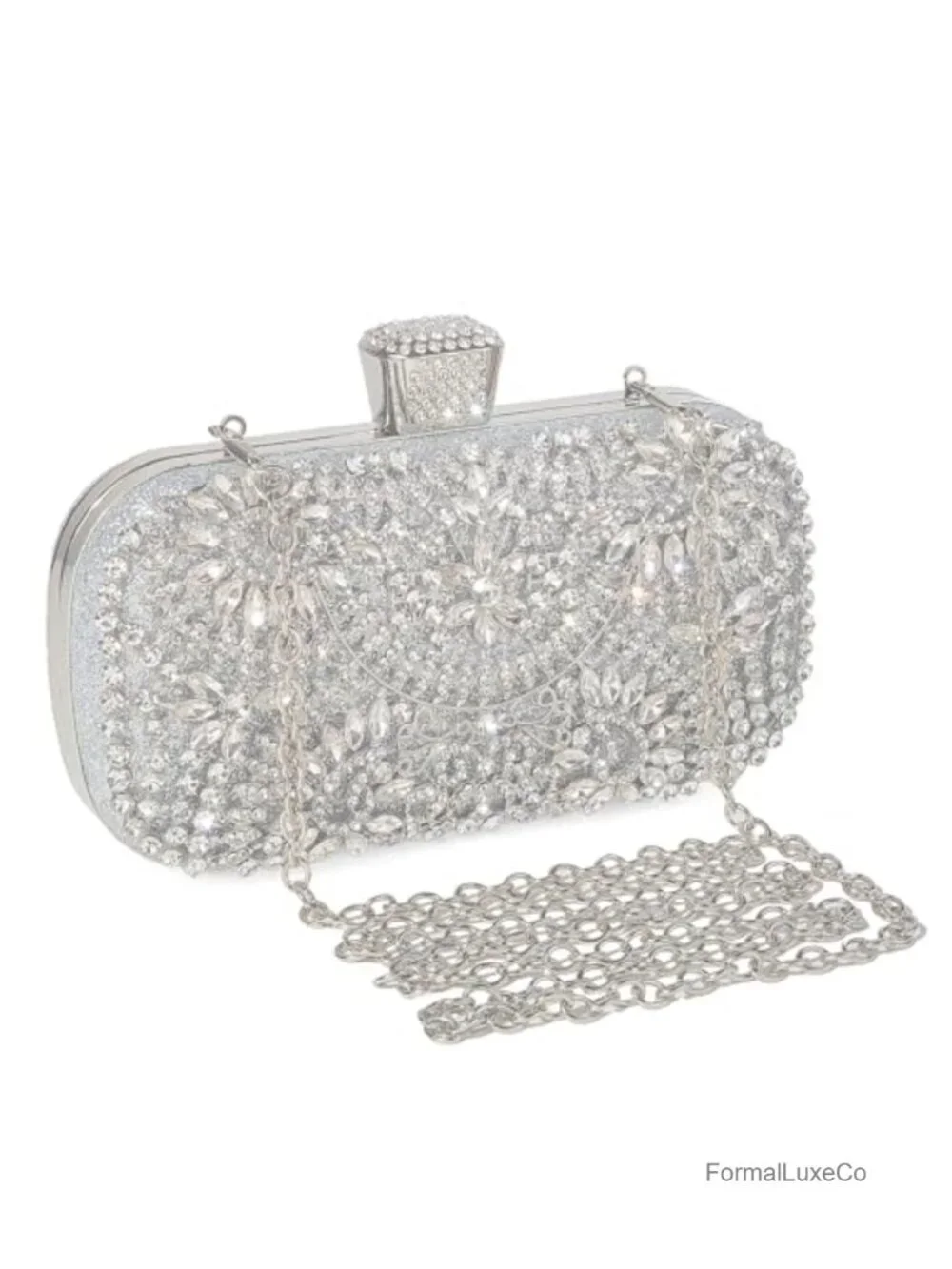 Sparkly Rhinestone Crystal Clutch Bag Glitter Sequin Evening Handbag Bridal